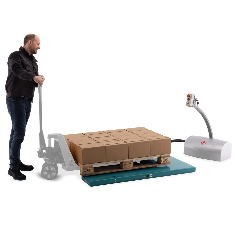Produktabbildung Nr. 4: Flach-Scheren-Hubtisch Ameise® SLT 1.0, U-Form, elektrisch, Tragkraft 1.000 kg