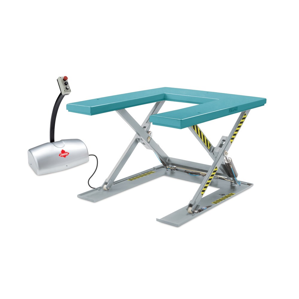 Flach-Scheren-Hubtisch Ameise® SLT 1.0, U-Form, elektrisch