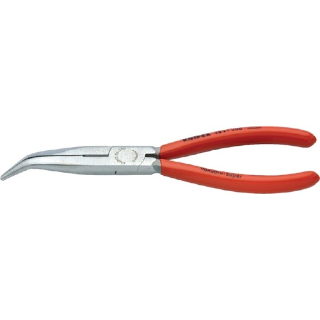 Produktabbildung: Knipex Flachrundzange L.200mm pol.40Grad gew.Ku.-Überzug