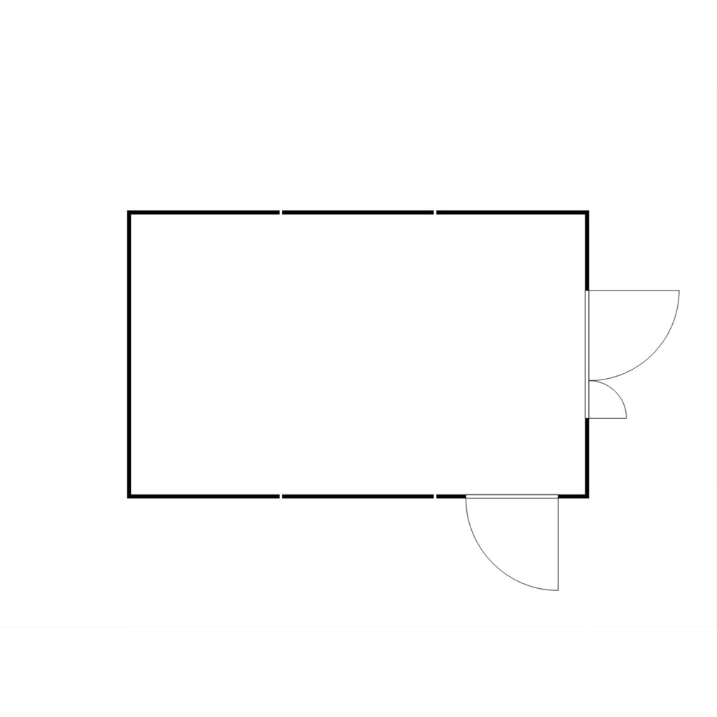 FLADAFI® Materialcontainer-Kombination, isoliert, 25 m², mit Holzfußboden, HxBxT 2.405 x 4.050 x 6.520 mm, Doppelflügeltür (asymmetrische Teilung), mittig in Stirnseite, Zusatztür Produktabbildung Nr. 2: FLADAFI® Materialcontainer-Kombination, isoliert, 25 m², mit Holzfußboden, HxBxT 2.405 x 4.050 x 6.520 mm, Doppelflügeltür (asymmetrische Teilung), mittig in Stirnseite, Zusatztür