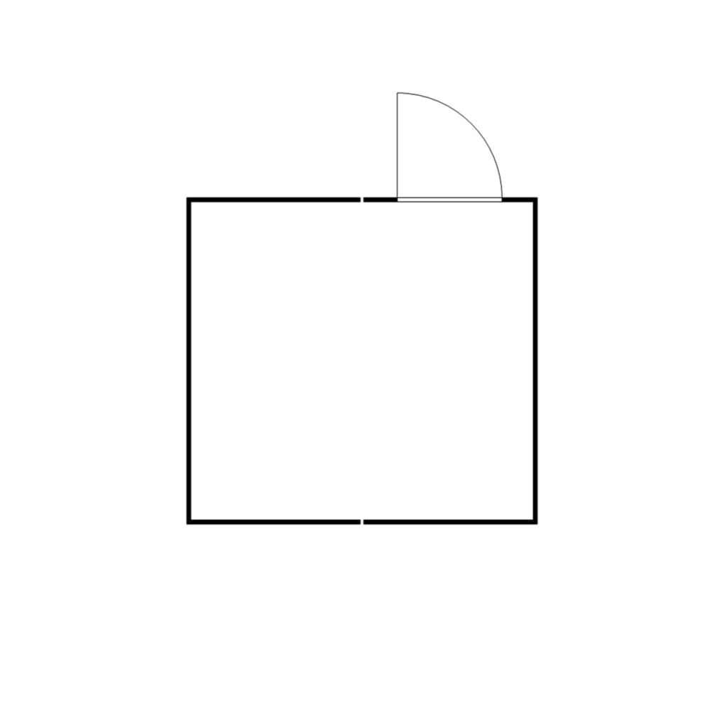 Produktabbildung Nr. 2: FLADAFI® Materialcontainer-Kombination, zerlegt, 16 m², mit Holzfußboden, HxBxT 2.150 x 4.050 x 4.340 mm, Einzelflügeltür, mittig im Modul