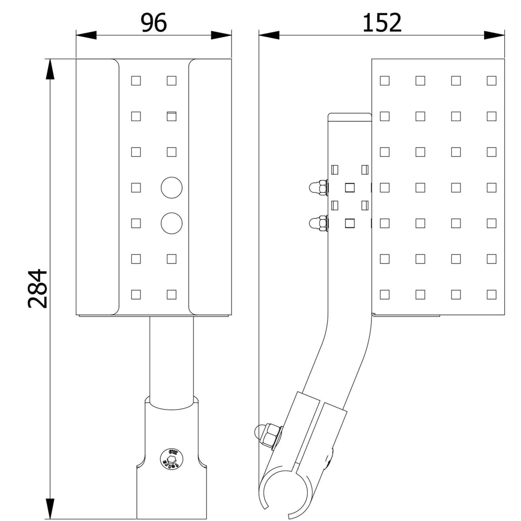 Flaschenhalterung für fetra® Wagen, Stellfläche BxT: 93 x 75 mm Produktabbildung Nr. 5: Flaschenhalterung für fetra® Wagen, Stellfläche BxT: 93 x 75 mm