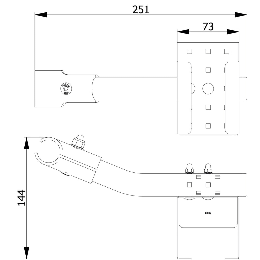 Produktabbildung Nr. 6: Flaschenhalterung für fetra® Wagen, Stellfläche BxT: 70 x 71 mm