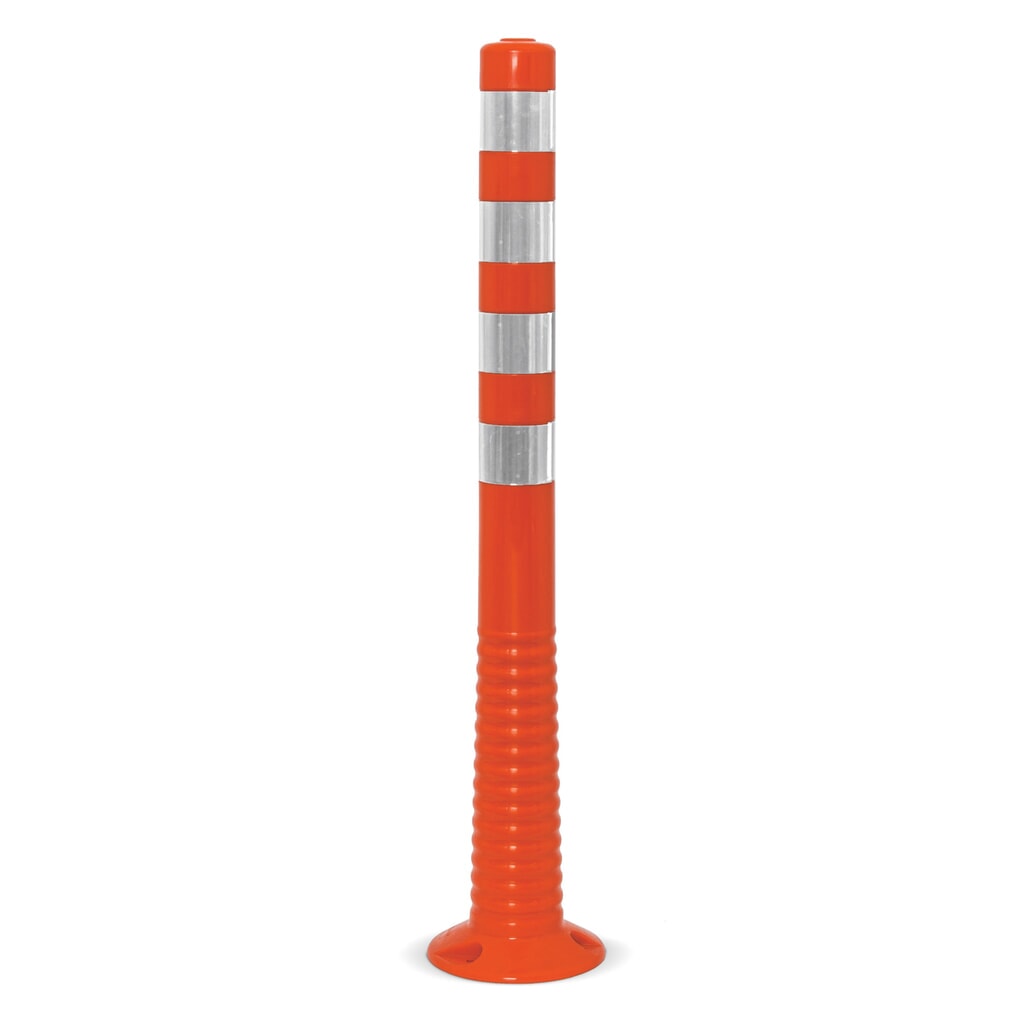 Produktabbildung: Flexible Sperrpfosten, Ø 80 mm, Höhe 300 mm, orange