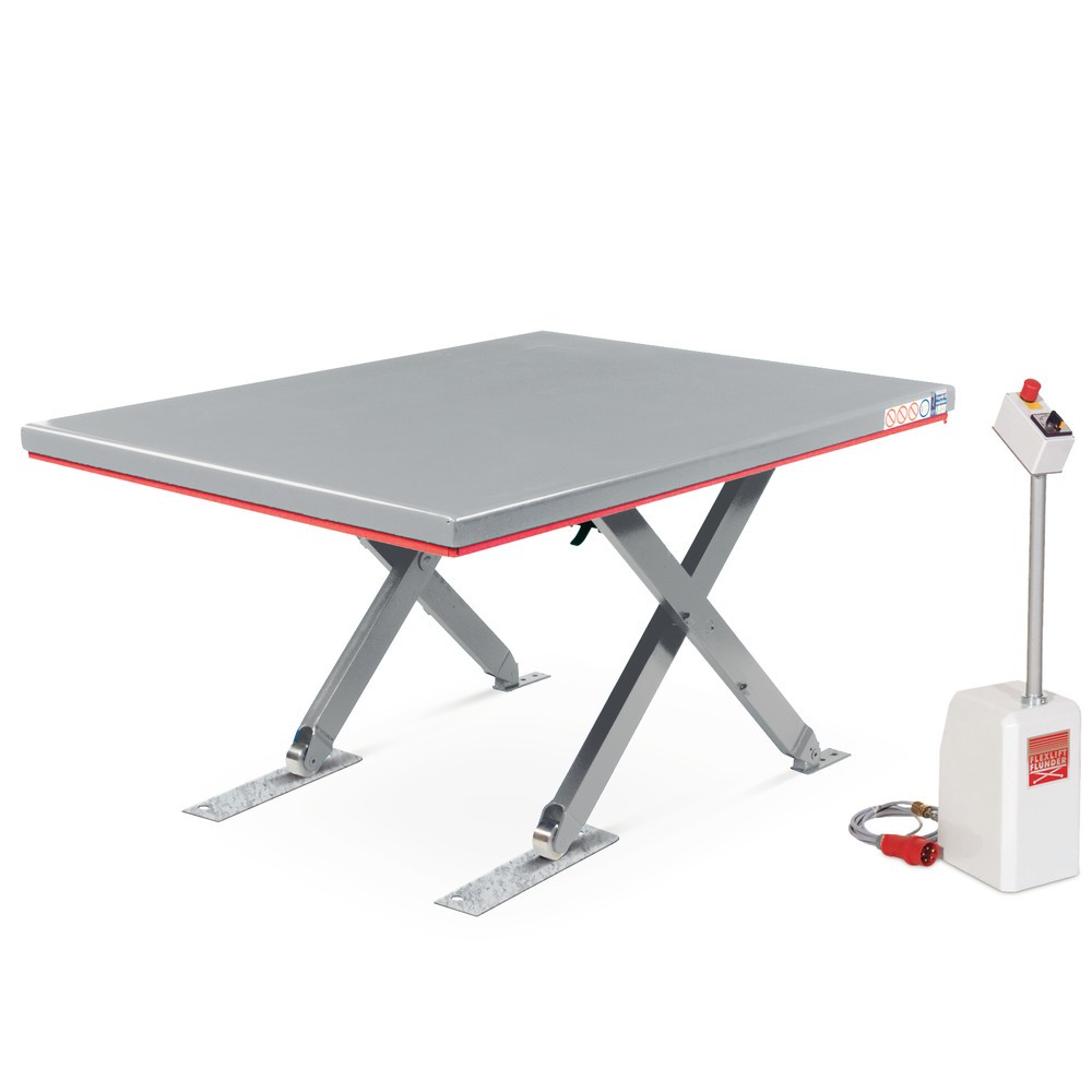 Produktabbildung Nr. 3: FLEXLIFT Flach-Scheren-Hubtisch, geschlossen, TK 600 kg, Plattform à 1.450 x 900 mm, 230 V