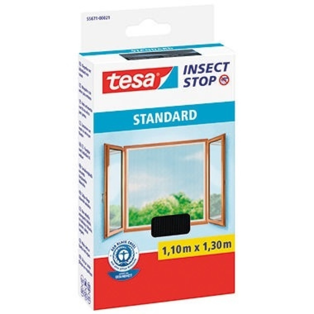 Produktabbildung: tesa® Fliegengitter standard 55671-00021-02 110x130cm anthrazit