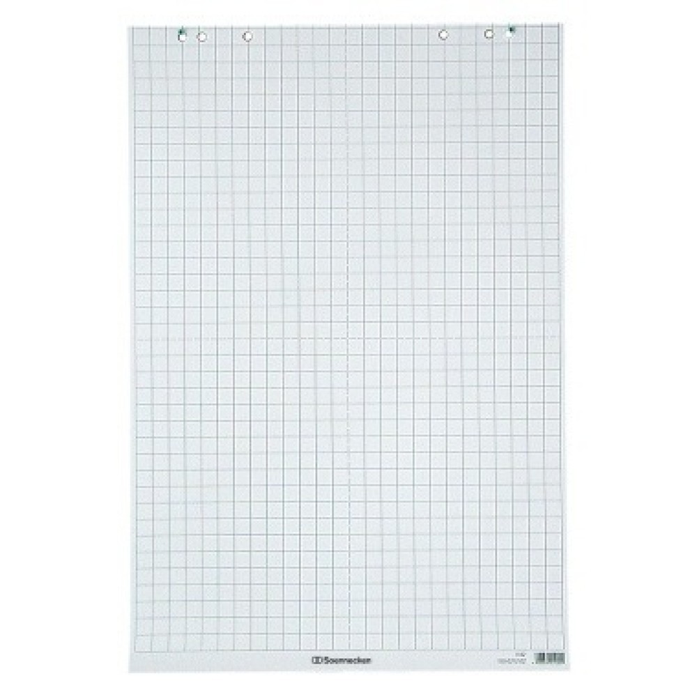 Produktabbildung: Soennecken Flipchartblock 1138 68x99cm 20Bl. kariert 5 St./Pack.