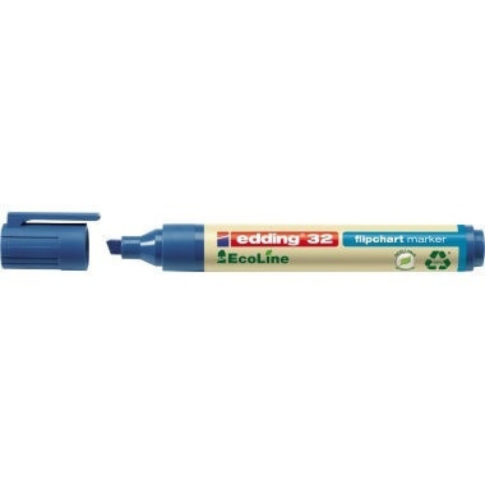 Produktabbildung Nr. 1: edding Flipchartmarker 32 EcoLine 4-32003 1-5mm Keilspitze blau