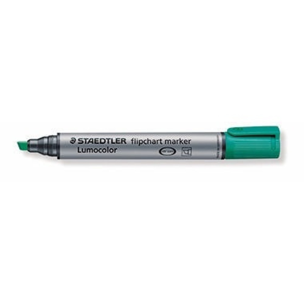 STAEDTLER Flipchartmaker Lumocolor 356 B-5 2-5mm Keilspitze grün Produktabbildung: STAEDTLER Flipchartmaker Lumocolor 356 B-5 2-5mm Keilspitze grün