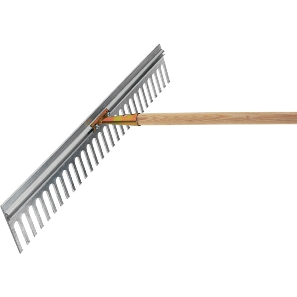 FLORA Alu-Rechen, Zinkenlänge 80 mm 28 Zinken, Arbeitsbreite 750 mm, verzinkte Stieldülle, ohne Stiel Produktabbildung: FLORA Alu-Rechen, Zinkenlänge 80 mm 28 Zinken, Arbeitsbreite 750 mm, verzinkte Stieldülle, ohne Stiel