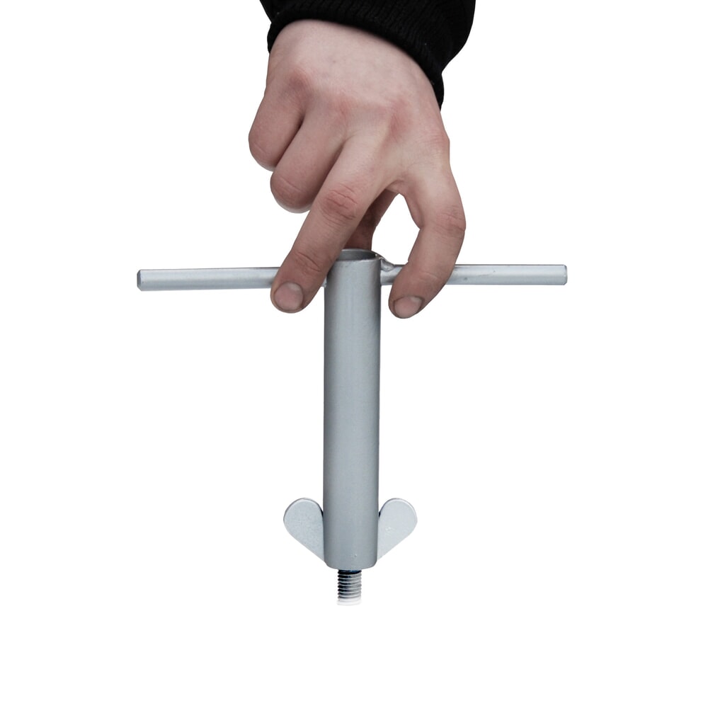 Flügelmuttern-Schlüssel für Bauer® Gefahrstoff-Sammelbehälter DC Produktabbildung: Flügelmuttern-Schlüssel für Bauer® Gefahrstoff-Sammelbehälter DC