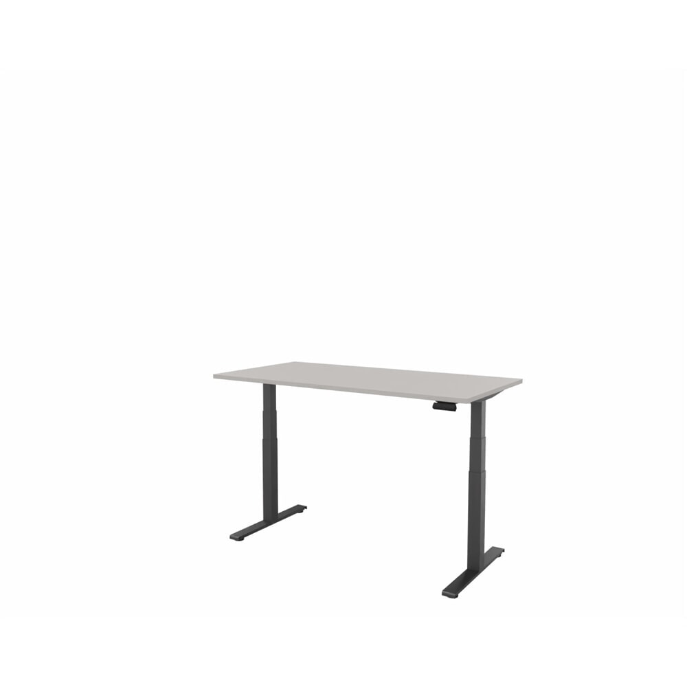 Produktabbildung Nr. 1: FM Büromöbel elektrisch höhenverstellbarer Schreibtisch fouraction, BxT 1.600 x 800 mm, mit Memory-Schalter, lichtgrau, anthrazit metallic