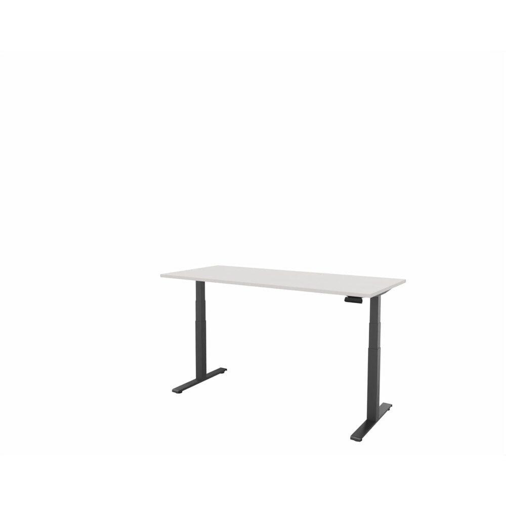Produktabbildung Nr. 1: FM Büromöbel elektrisch höhenverstellbarer Schreibtisch fouraction, BxT 1.800 x 800 mm, mit Memory-Schalter, diamant-weiß, anthrazit metallic