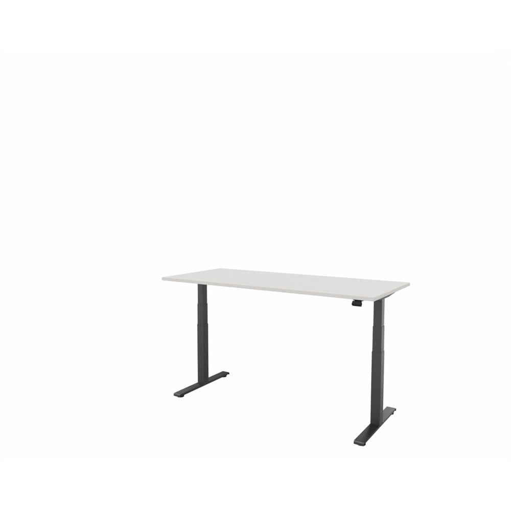 Produktabbildung Nr. 1: FM Büromöbel elektrisch höhenverstellbarer Schreibtisch fouraction, BxT 1.800 x 800 mm, ohne Memory-Schalter, diamant-weiß, anthrazit metallic