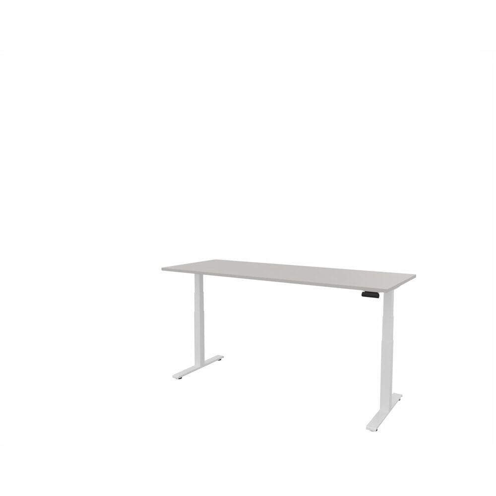 Produktabbildung Nr. 1: FM Büromöbel elektrisch höhenverstellbarer Schreibtisch fouraction, BxT 2.000 x 800 mm, mit Memory-Schalter, lichtgrau, verkehrsweiß