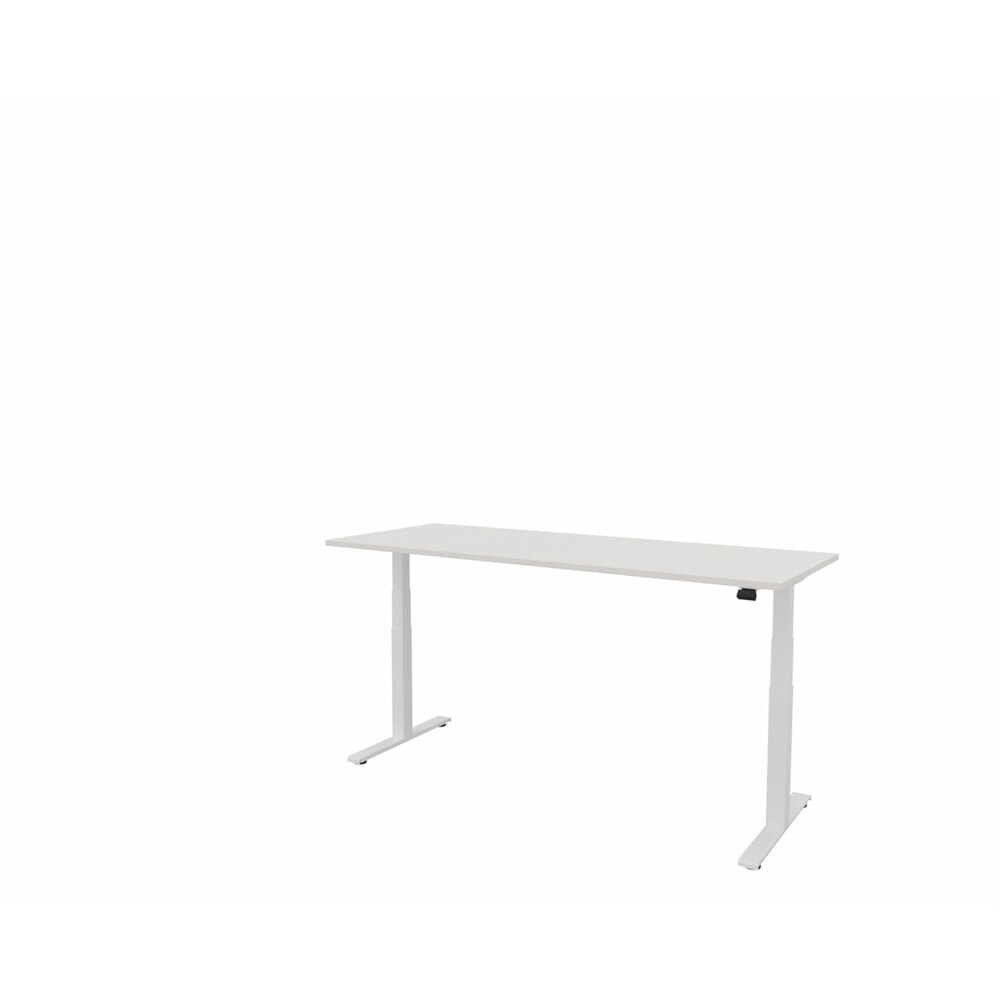 Produktabbildung: FM Büromöbel elektrisch höhenverstellbarer Schreibtisch fouraction, BxT 2.000 x 800 mm, ohne Memory-Schalter, diamant-weiß, verkehrsweiß