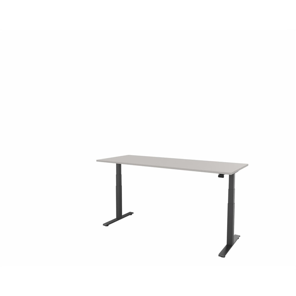 Produktabbildung Nr. 1: FM Büromöbel elektrisch höhenverstellbarer Schreibtisch fouraction, BxT 2.000 x 800 mm, ohne Memory-Schalter, lichtgrau, anthrazit metallic
