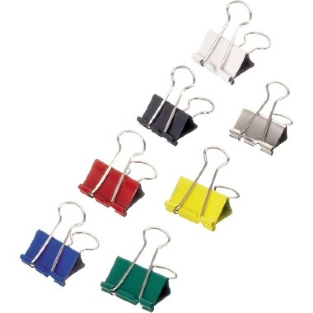 Produktabbildung: MAUL Foldbackklemmer mauly 2142599 Klemmweite 9mm f.sort. 12St./Pack.