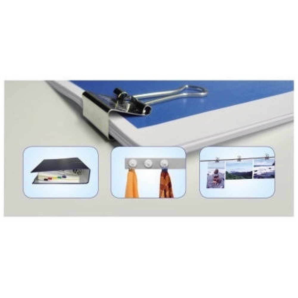 Produktabbildung Nr. 3: MAUL Foldbackklemmer mauly 2142599 Klemmweite 9mm f.sort. 12St./Pack.