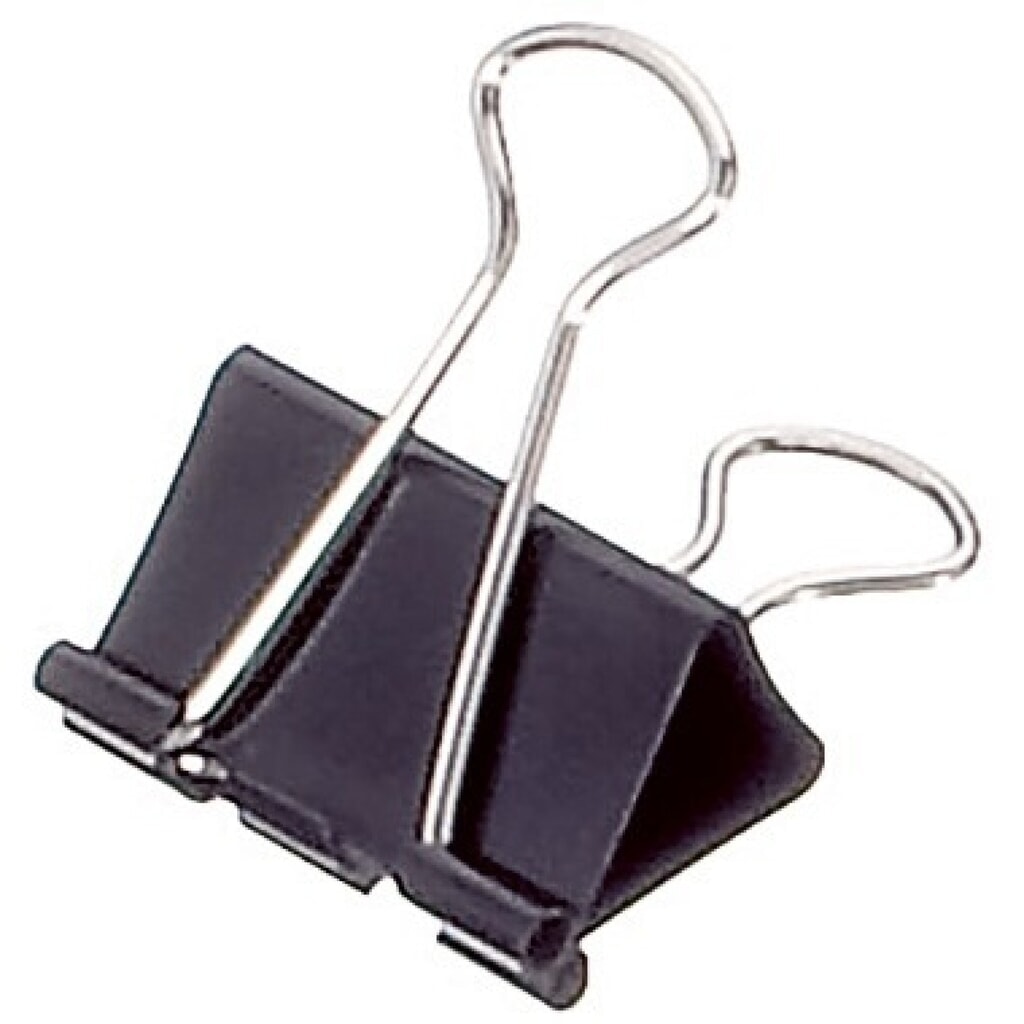 Produktabbildung: Soennecken Foldbackklemmer 1565 32x13mm schwarz 12 St./Pack.
