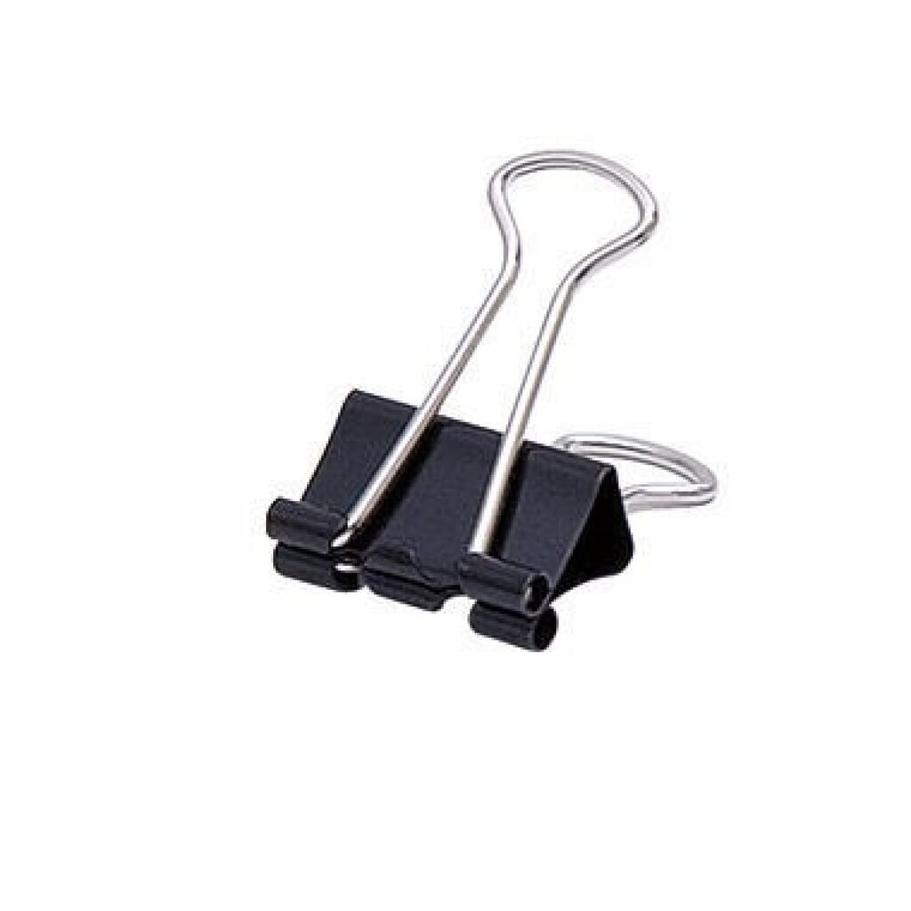 Produktabbildung: Soennecken Foldbackklemmer 1563 19x7mm schwarz 12 St./Pack.