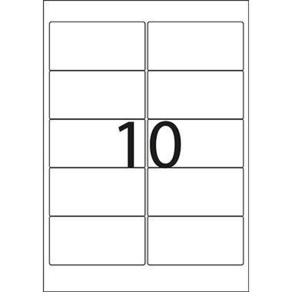 Produktabbildung Nr. 2: HERMA Folienetikett 8018 96x50,8mm tr 250 St./Pack.