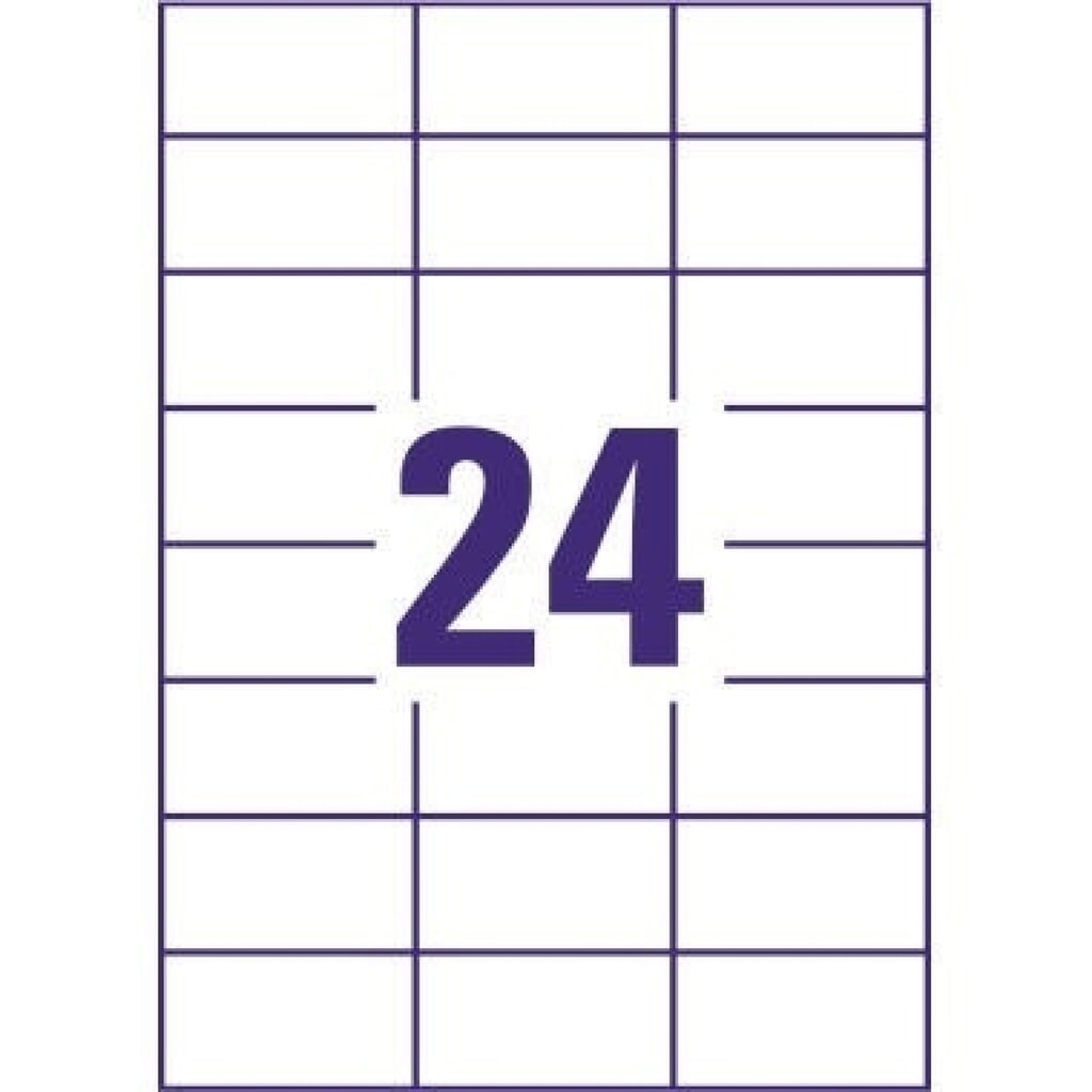 Avery Zweckform Etikett L4718-20 70x37mm ws 480 St./Pack. Produktabbildung Nr. 8: Avery Zweckform Etikett L4718-20 70x37mm ws 480 St./Pack.