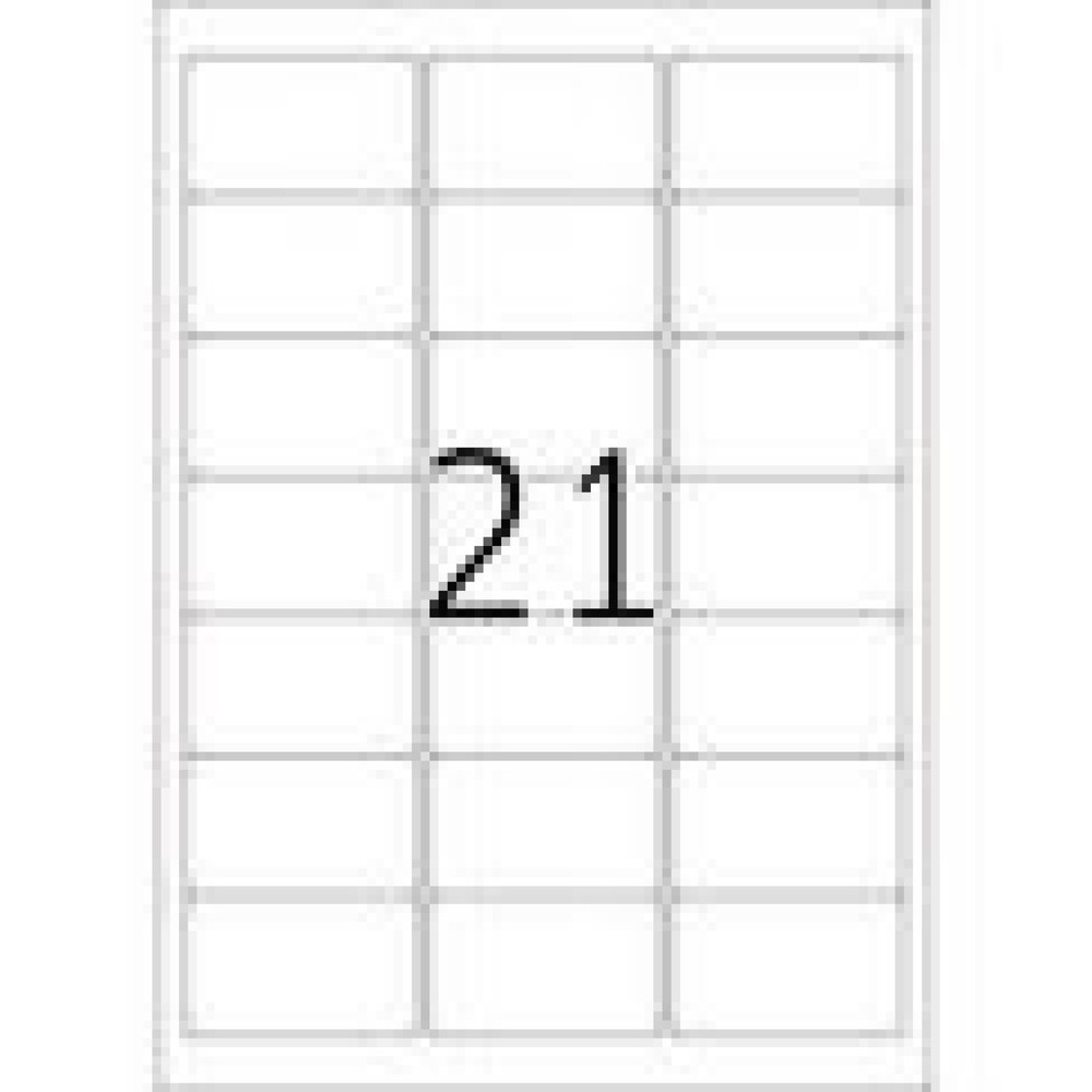 Produktabbildung Nr. 8: HERMA Folienetikett 8017 63,5x38,1mm tr 525 St./Pack.
