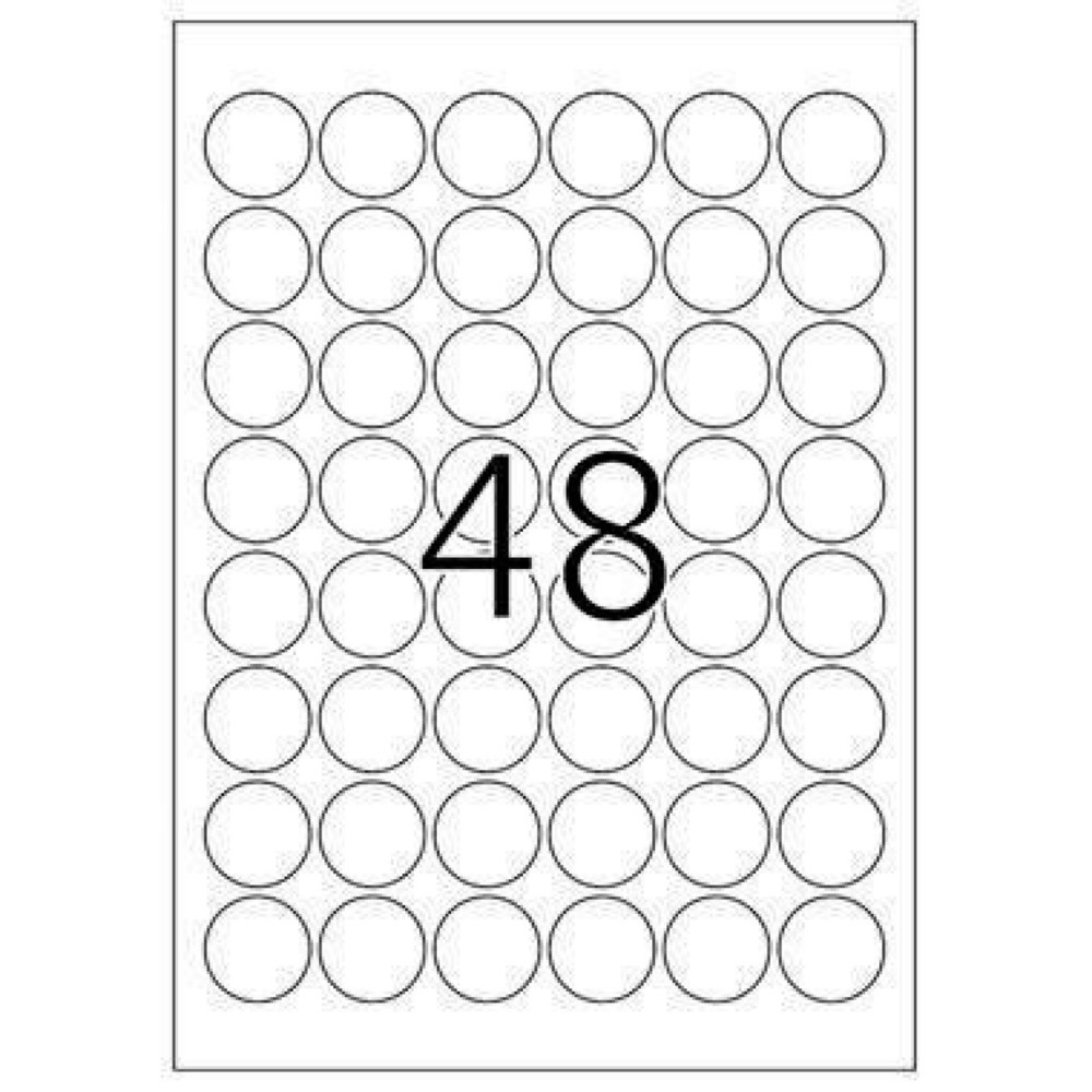 Produktabbildung Nr. 9: HERMA Folienetikett 4571 rund 30mm weiß 960 St./Pack.