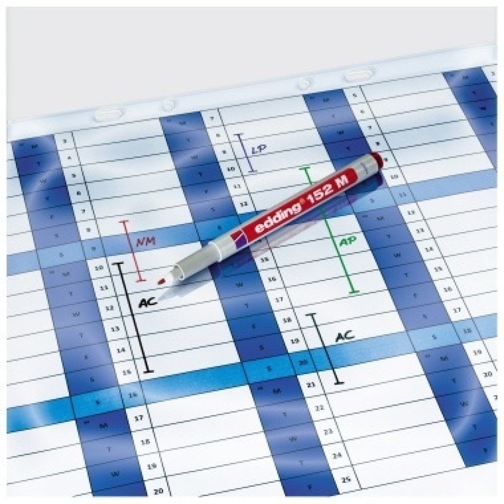 Produktabbildung Nr. 2: edding Folienschreiber 152 M 4-152003 non-permanent blau