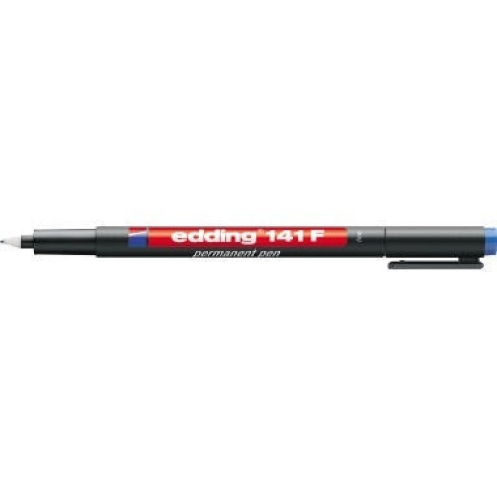 Produktabbildung: edding Folienschreiber 141 F 4-141003 0,6mm permanent blau