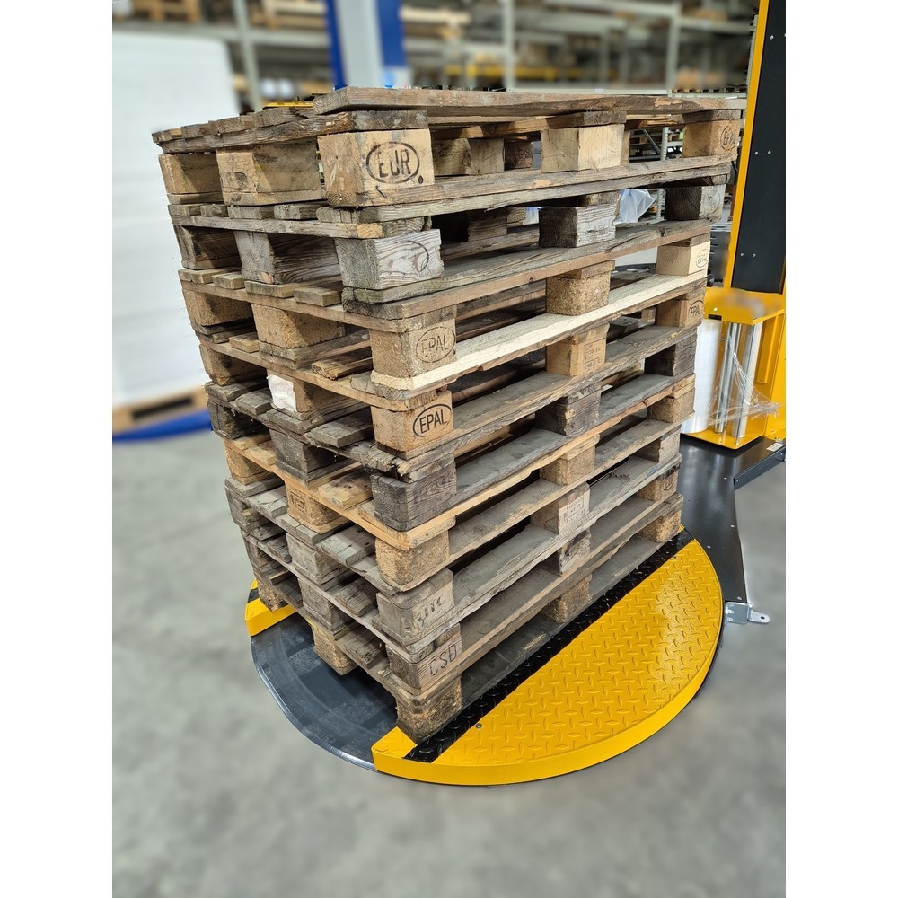 Productafbeelding nr. 3: Topkwaliteit Palletwikkelmachines , open draaiplateau, Ø 1.500 mm, draaitafelaandrijving traploos instelbaar