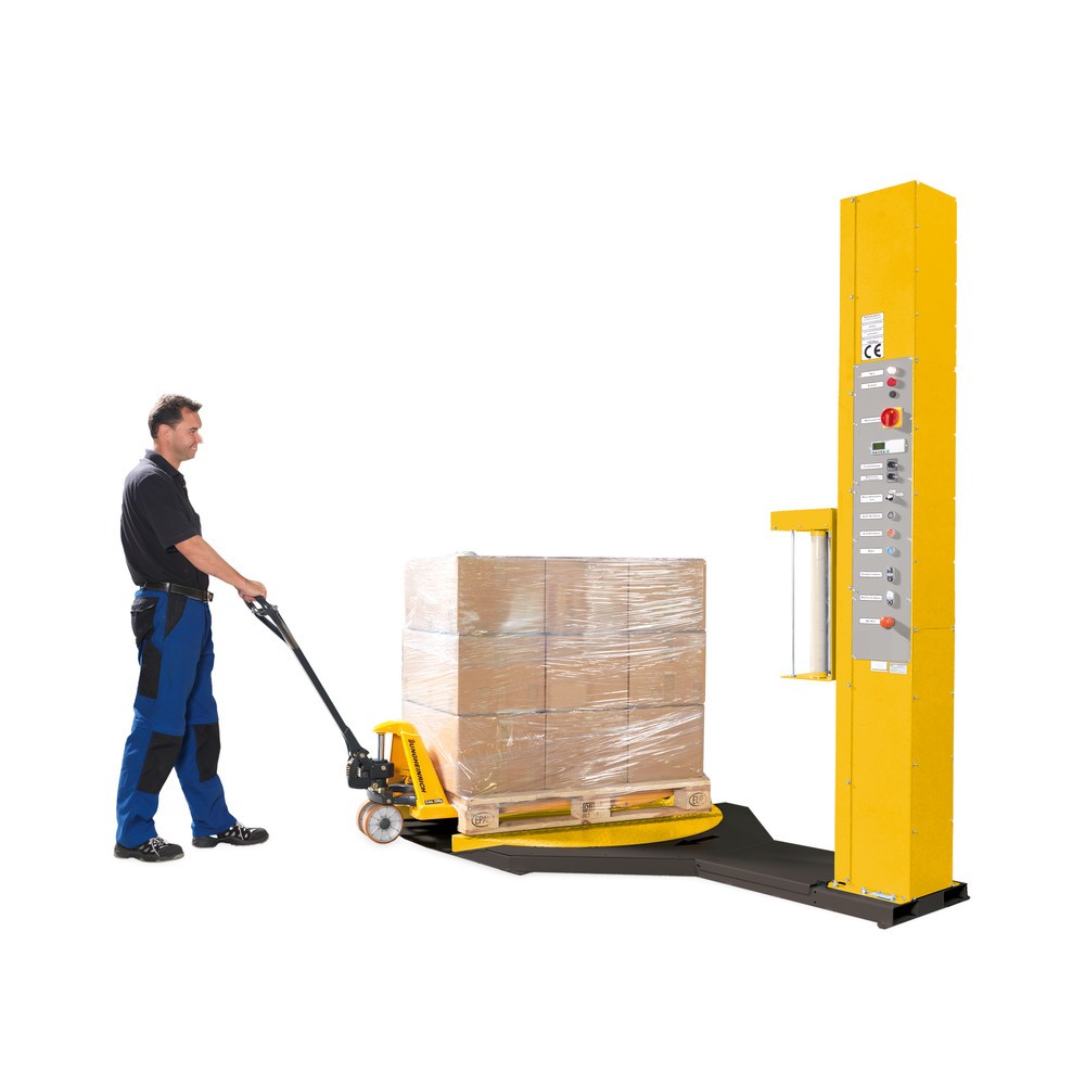 Productafbeelding nr. 9: Topkwaliteit Palletwikkelmachines , open draaiplateau, Ø 1.500 mm, draaitafelaandrijving traploos instelbaar