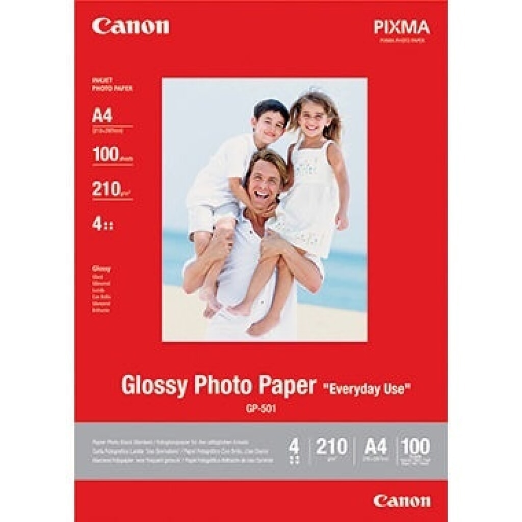 Produktabbildung: Canon Fotopapier GP501 0775B001 DIN A4 210g weiß 100 Bl./Pack.