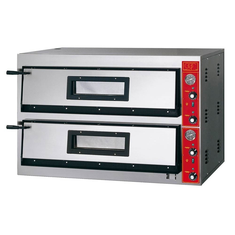 Illustration du produit: Four à pizzas Stalgast GGF à deux compartiments, 12,8 kW, 1150 x 735 x 750 mm (L x P x H)