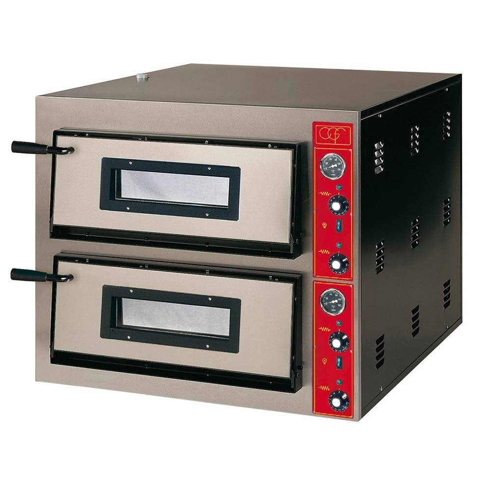 Illustration du produit: Four à pizzas Stalgast GGF à deux compartiments, 14,4 kW, 900 x 1020 x 750 mm (L x P x H)