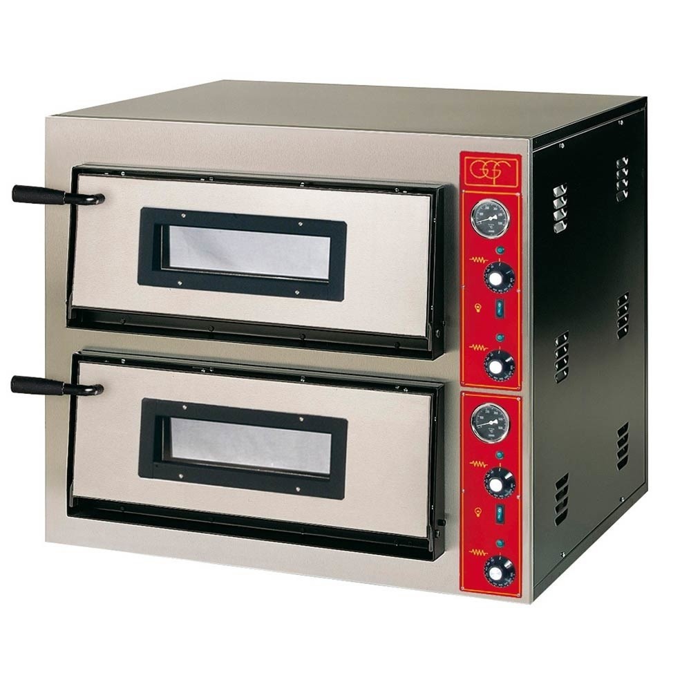 Illustration du produit: Four à pizzas Stalgast GGF à deux compartiments, 8,4 kW, 900 x 735 x 750 mm (L x P x H)