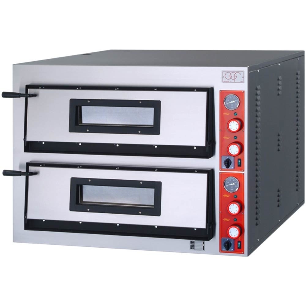 Illustration du produit: Four à pizzas Stalgast GGF à deux compartiments, en acier revêtu par poudrage, 12 kW, 1010 x 850 x 750mm (L x P x H)