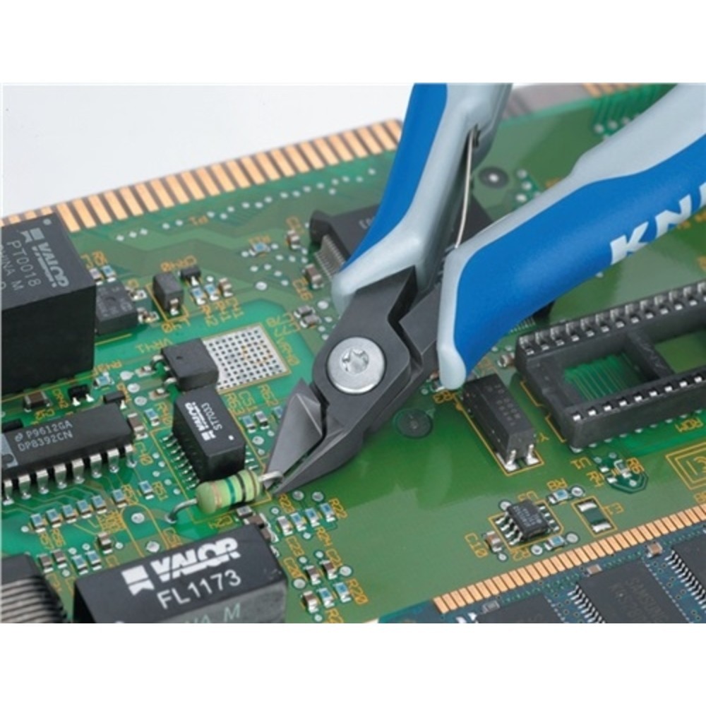 N° de l'image du produit 5 : Pince coupante électronique de précision longueur 125 mm forme 0 facette oui, tr