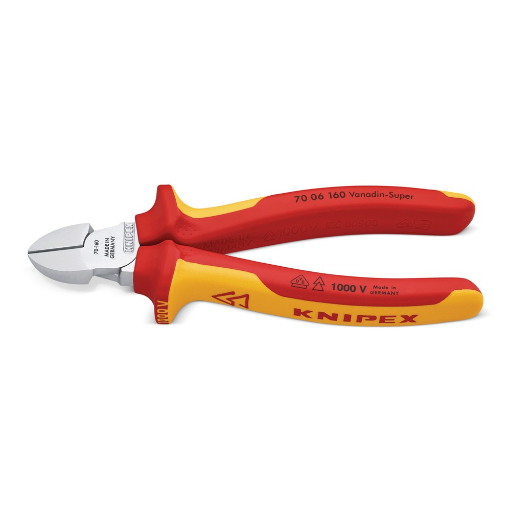 Illustration du produit: Pince coupante diagonale longueur 125 mm gaines multicomposant KNIPEX