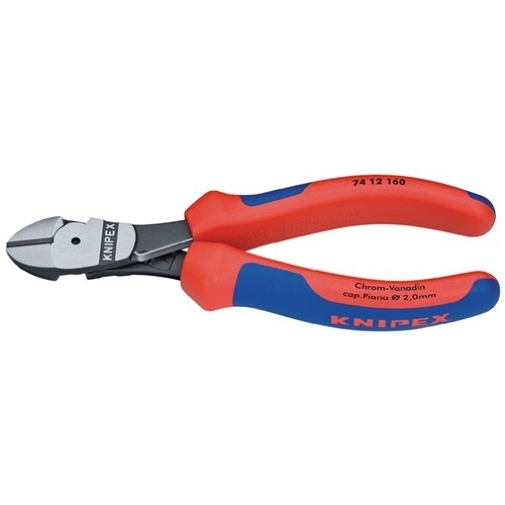 Illustration du produit: Coupeuse latér. diag. à forte démultipl. longueur 160 mm poli forme 1 gaines mul