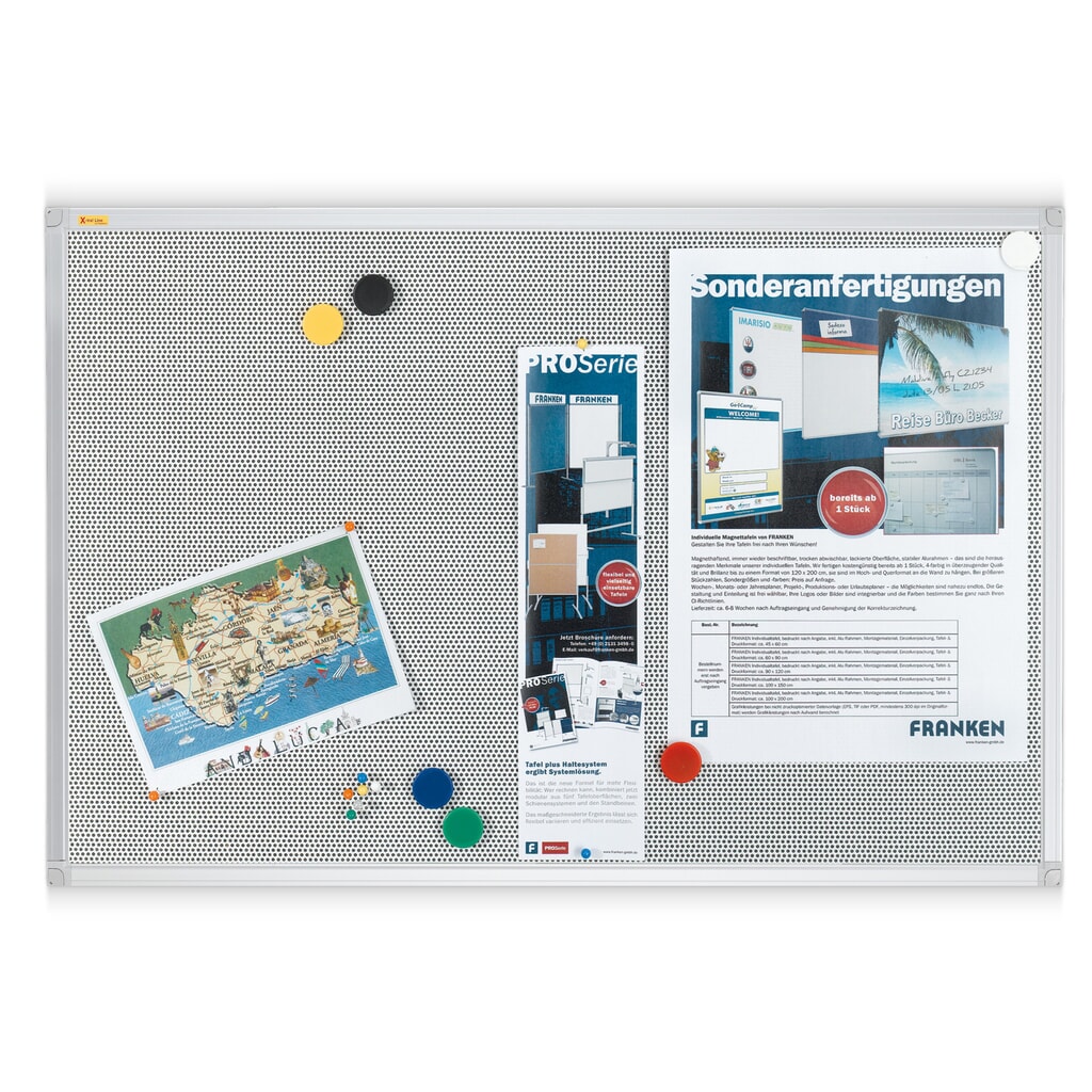 FRANKEN Pin- und Magnettafel X-tra! Line, HxB 450 x 600 mm Produktabbildung: FRANKEN Pin- und Magnettafel X-tra! Line, HxB 450 x 600 mm