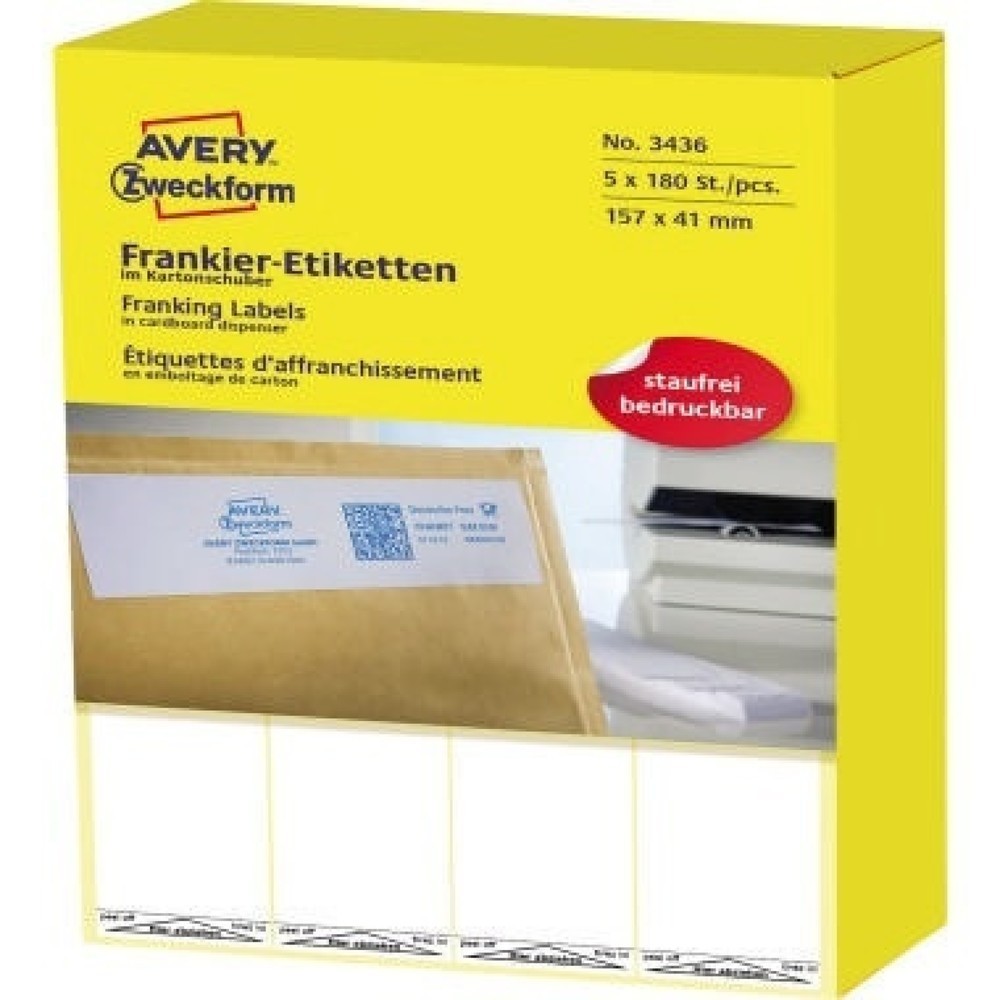 Produktabbildung: Avery Zweckform Frankieretikett 3436 Einzel 157x41mm 900 St./Pack.