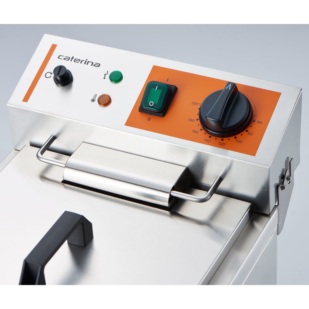 N° de l'image du produit 2 : Friteuse CATERINA Stalgast, 8 litres, avec robinet de vidange 300 x 510 x 390 mm (L x P x H), 3 kW 230V