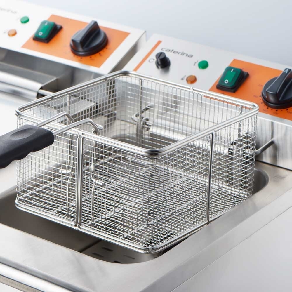 N° de l'image du produit 4 : Friteuse double CATERINA Stalgast, 2 x 5 litres, 415 x 430 x 315 mm (L x P x H), 2 x 2 kW 230 V