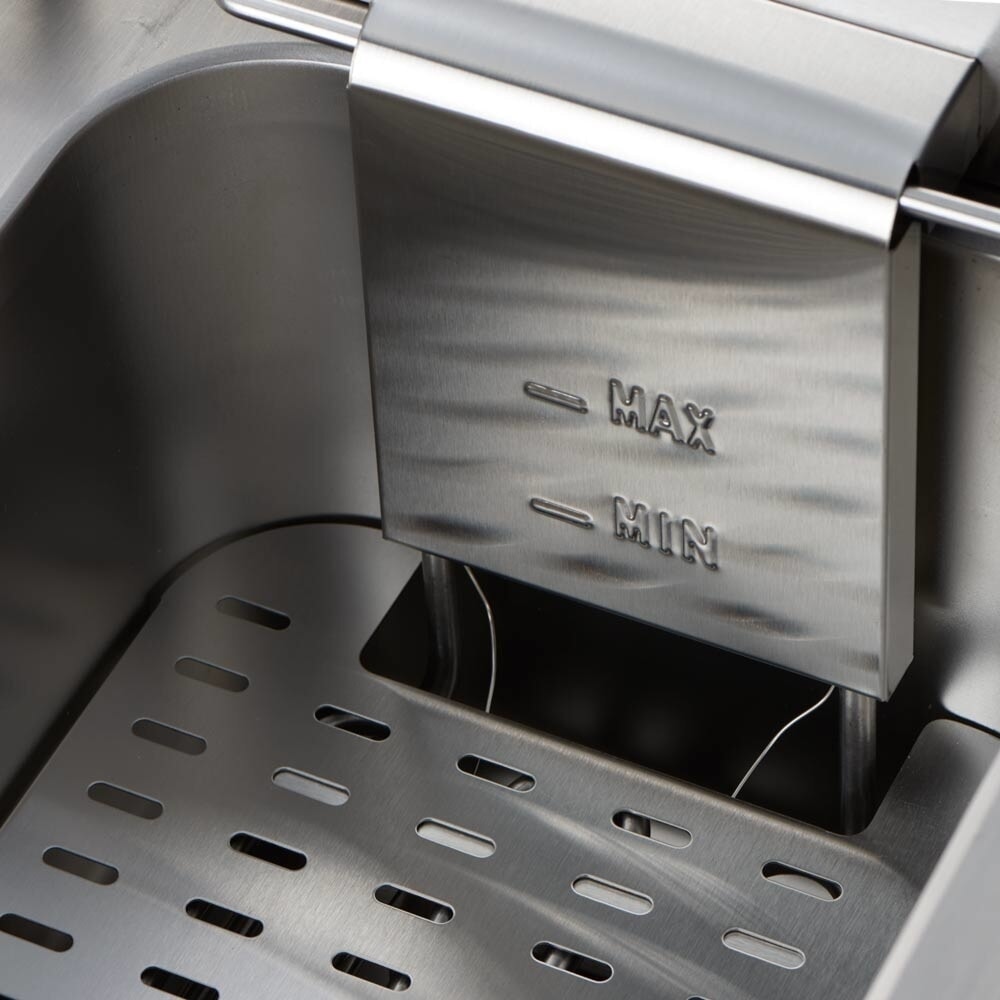 N° de l'image du produit 3 : Friteuse double CATERINA Stalgast, 2 x 8 litres, avec robinet de vidange 610x510x390 mm (L x P x H), 2 x 3 kW 230V