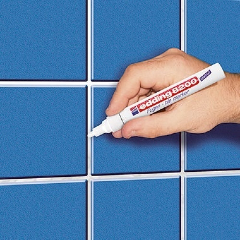 Produktabbildung Nr. 3: Edding Fugenmarker 8200 4-8200-1-4049 2-4mm Rundspitze ws
