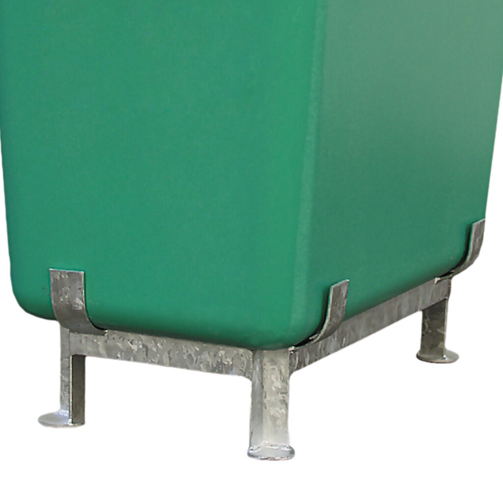 Produktabbildung: Fußgestell für CEMO Rechteckbehälter aus GFK, 200 l, Höhe 600 mm