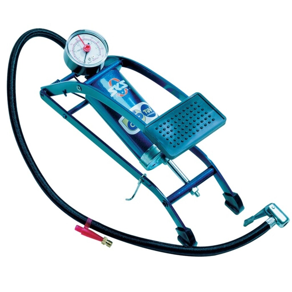 Produktabbildung: Fußluftpumpe 5bar Einzelzylinder m.Manometer