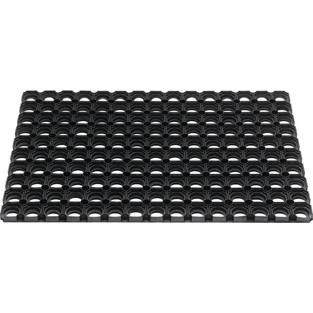 Produktabbildung: Fußmatte offene Ringe, L400xB600xS22mm, schwarz Gummi